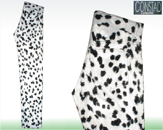 Fur trousers 5 Pocket Dalmatian Unisex CONSTAD